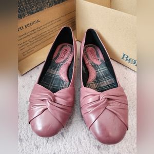 Born Pink Leather Flats